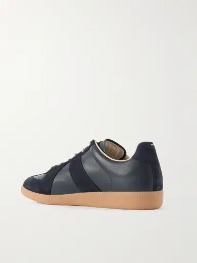 Maison Margiela Replica Leather and Suede Sneakers - Men | Thumbnail 4 Maison Margiela Replica Leather and Suede Sneakers - Men | Thumbnail 4