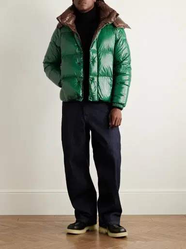 Moncler Parana Logo-Appliquéd Quilted Nylon Hooded Down Jacket - Men | Thumbnail 2 Moncler Parana Logo-Appliquéd Quilted Nylon Hooded Down Jacket - Men | Thumbnail 2