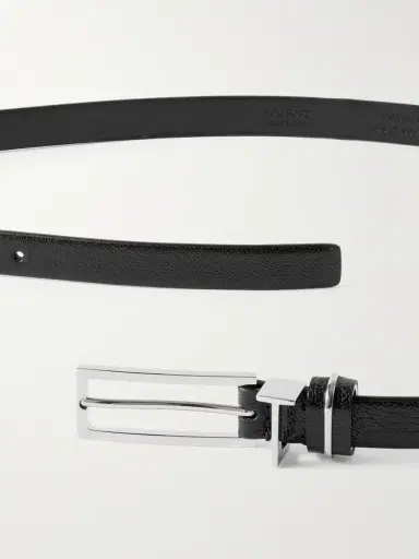 Tom Ford 3cm Full-Grain Glossed-Leather Belt - Men | Thumbnail 2 Tom Ford 3cm Full-Grain Glossed-Leather Belt - Men | Thumbnail 2