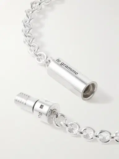 LE GRAMME 11g Recycled Sterling Silver Chain Bracelet - Men | Thumbnail 4 LE GRAMME 11g Recycled Sterling Silver Chain Bracelet - Men | Thumbnail 4