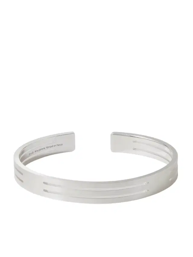 LE GRAMME 19g Punched Ribbon Recycled Sterling Silver Cuff - Men