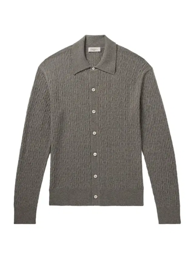 Slim-Fit Ribbed Virgin Wool Shirt - Men