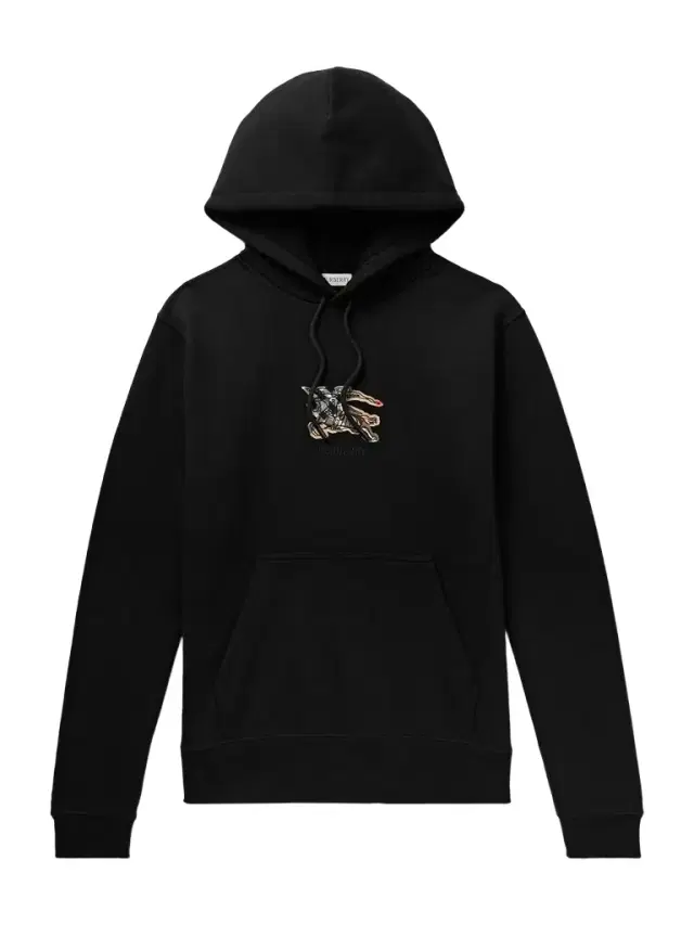 Burberry Logo-Embroidered Appliquéd Cotton-Jersey Hoodie - Men