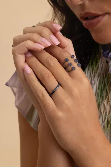 STEFERE Blue Sapphire Aurore Ring | Thumbnail 3