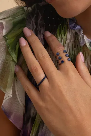 STEFERE Blue Sapphire Aurore Ring | Thumbnail 4