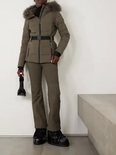 Yves Salomon Belted Shell Down Ski Jacket | Thumbnail 2 Yves Salomon Belted Shell Down Ski Jacket | Thumbnail 2
