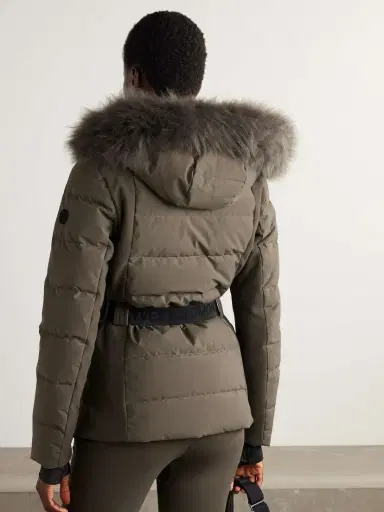 Yves Salomon Belted Shell Down Ski Jacket | Thumbnail 3 Yves Salomon Belted Shell Down Ski Jacket | Thumbnail 3