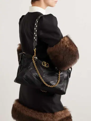 Valentino Garavani Growl Medium Embellished Leather Shoulder Bag | Thumbnail 6 Valentino Garavani Growl Medium Embellished Leather Shoulder Bag | Thumbnail 6