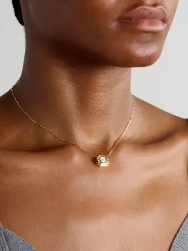 SHAY Illusion 18-karat Gold Diamond Necklace | Thumbnail 2
