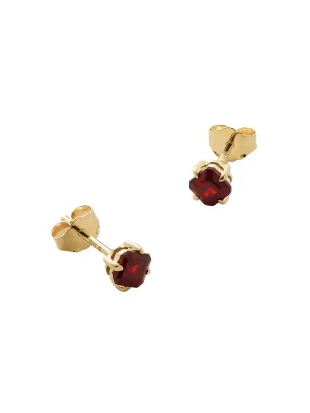 10-karat Gold Garnet Earrings