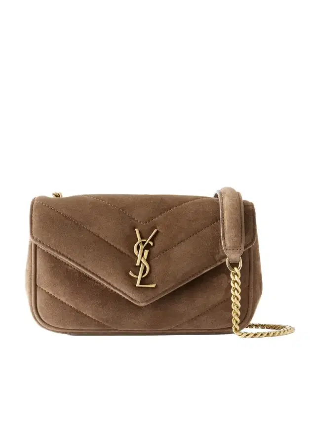 Loulou Small Matelassé Suede Shoulder Bag