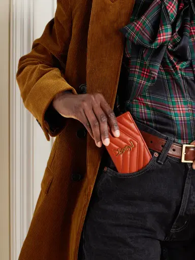 Saint Laurent Cassandre Matelassé Leather Wallet | Thumbnail 2