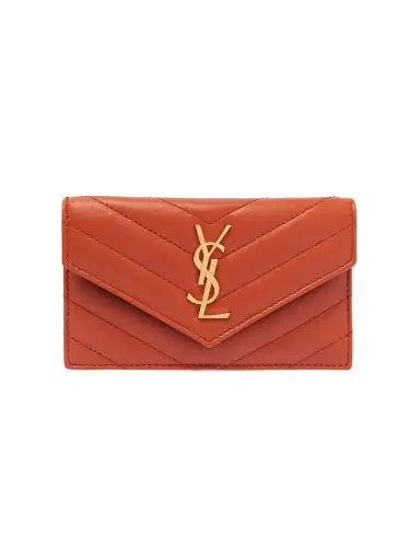 Saint Laurent Cassandre Matelassé Leather Wallet | Thumbnail 1