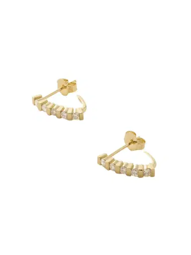 Jennifer Meyer Edith 18-karat Gold Diamond Hoop Earrings | Thumbnail 1 Jennifer Meyer Edith 18-karat Gold Diamond Hoop Earrings | Thumbnail 1