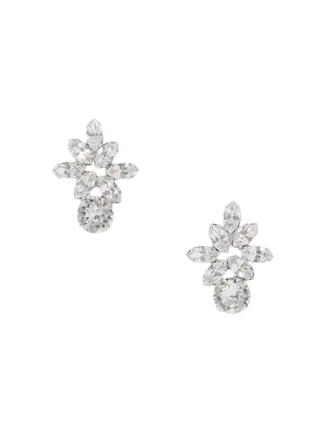Maura Rhodium-plated Crystal Earrings