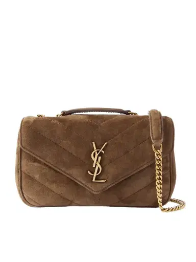 Saint Laurent Loulou Matelassé Suede Shoulder Bag | Thumbnail 1 Saint Laurent Loulou Matelassé Suede Shoulder Bag | Thumbnail 1