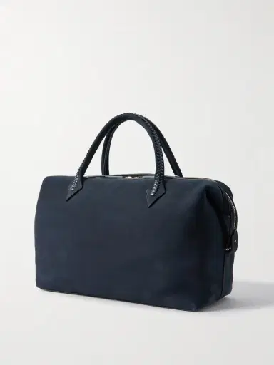Métier Vérité City Braided Leather-trimmed Nubuck Tote | Thumbnail 3