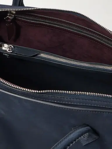 Métier Vérité City Braided Leather-trimmed Nubuck Tote | Thumbnail 5