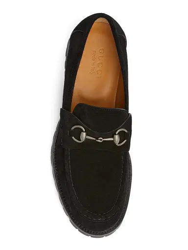 Gucci Men's Sylke Suede Loafers - Nero - Size 14 | Thumbnail 4 Gucci Men's Sylke Suede Loafers - Nero - Size 14 | Thumbnail 4