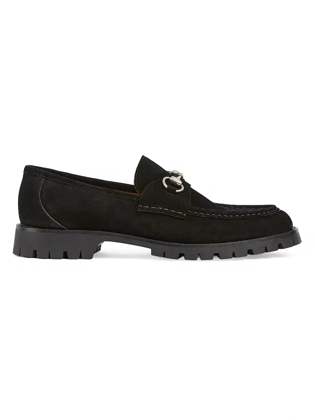 Gucci Men's Sylke Suede Loafers - Nero