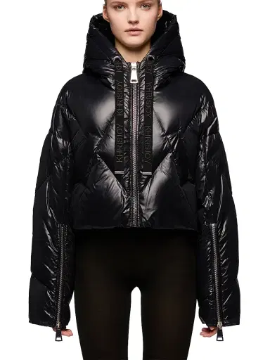 KhrisJoy Women's Iconic Milano Down Puffer Jacket - Black - Size 8 | Thumbnail 3 KhrisJoy Women's Iconic Milano Down Puffer Jacket - Black - Size 8 | Thumbnail 3