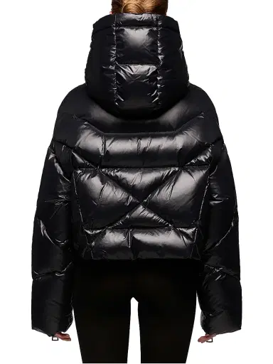 KhrisJoy Women's Iconic Milano Down Puffer Jacket - Black - Size 8 | Thumbnail 4 KhrisJoy Women's Iconic Milano Down Puffer Jacket - Black - Size 8 | Thumbnail 4
