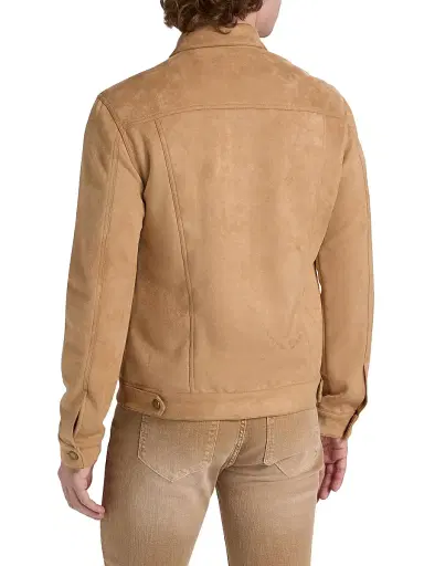 Monfrère Men's Dean Faux Suede Jacket - Khaki - Size Small | Thumbnail 5 Monfrère Men's Dean Faux Suede Jacket - Khaki - Size Small | Thumbnail 5