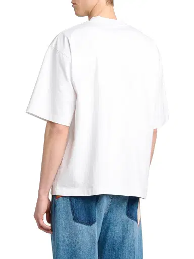 Marni Men's Logo Pocket Cotton T-Shirt - Lily White - Size 46 | Thumbnail 5 Marni Men's Logo Pocket Cotton T-Shirt - Lily White - Size 46 | Thumbnail 5