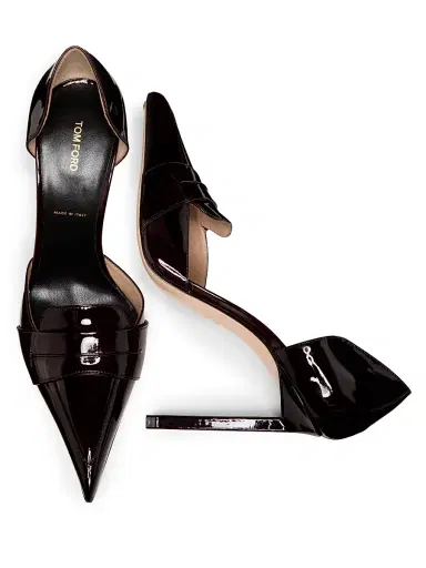 Tom Ford Women's 105MM Patent Leather D'Orsay Pumps | Thumbnail 4 Tom Ford Women's 105MM Patent Leather D'Orsay Pumps | Thumbnail 4