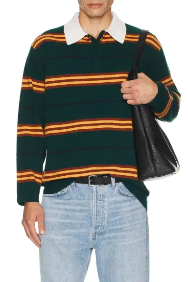 Guest In Residence Striped Rubgy Top | Thumbnail 5