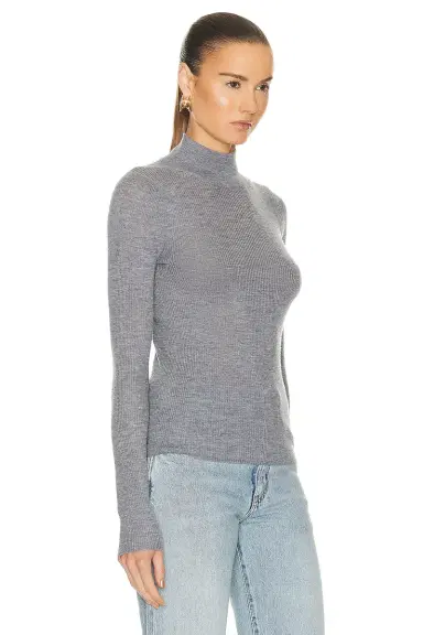 Guest In Residence Base Layer Rib Turtleneck Top | Thumbnail 2