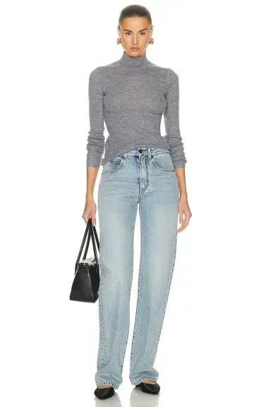 Guest In Residence Base Layer Rib Turtleneck Top | Thumbnail 4