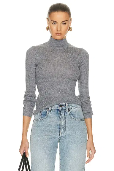 Guest In Residence Base Layer Rib Turtleneck Top | Thumbnail 1