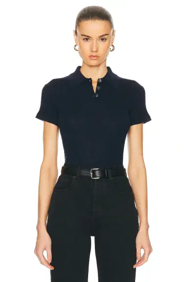 Guest In Residence Shrunken Polo Top | Thumbnail 1