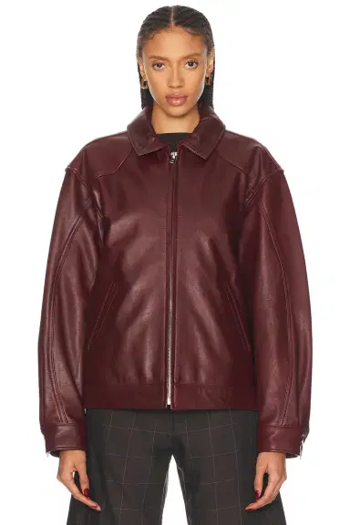 Mimchik Leather Tall Boy Jacket | Thumbnail 2