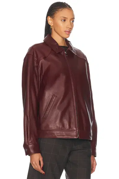 Mimchik Leather Tall Boy Jacket | Thumbnail 3
