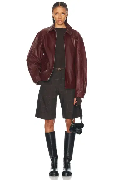 Mimchik Leather Tall Boy Jacket | Thumbnail 5