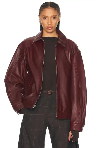 Mimchik Leather Tall Boy Jacket | Thumbnail 1