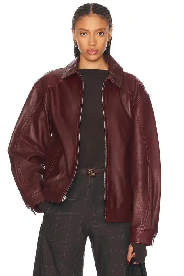 Mimchik Leather Tall Boy Jacket
