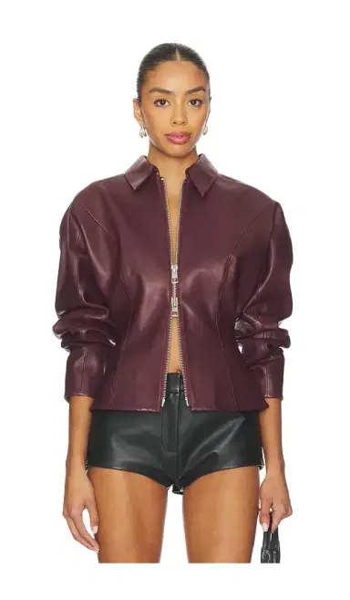 The Sei Fitted Leather Jacket | Thumbnail 2 The Sei Fitted Leather Jacket | Thumbnail 2