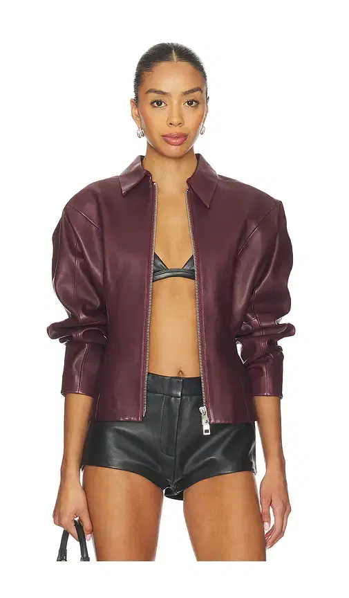 The Sei Fitted Leather Jacket