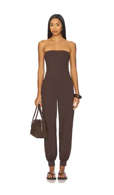 susana monaco Strapless Cuffed Ankle Jumpsuit | Thumbnail 1