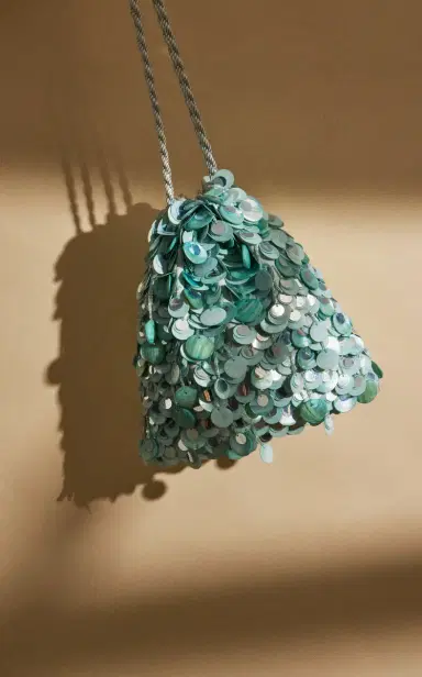 Lizzie Fortunato Gala Sequined Mother of Pearl Bag | Thumbnail 2
