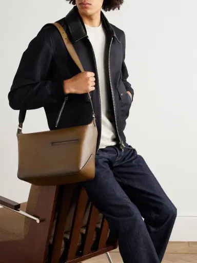 Berluti Toujours Soft Leather Messenger Bag - Men | Thumbnail 2
