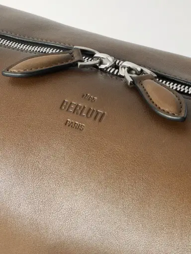 Berluti Toujours Soft Leather Messenger Bag - Men | Thumbnail 4