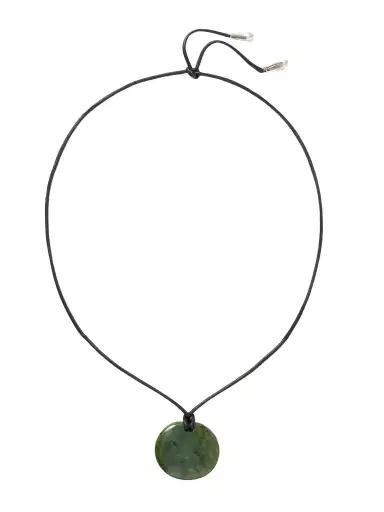 Sophie Buhai Small Full Moon Cord, Jade And Silver Necklace | Thumbnail 1 Sophie Buhai Small Full Moon Cord, Jade And Silver Necklace | Thumbnail 1