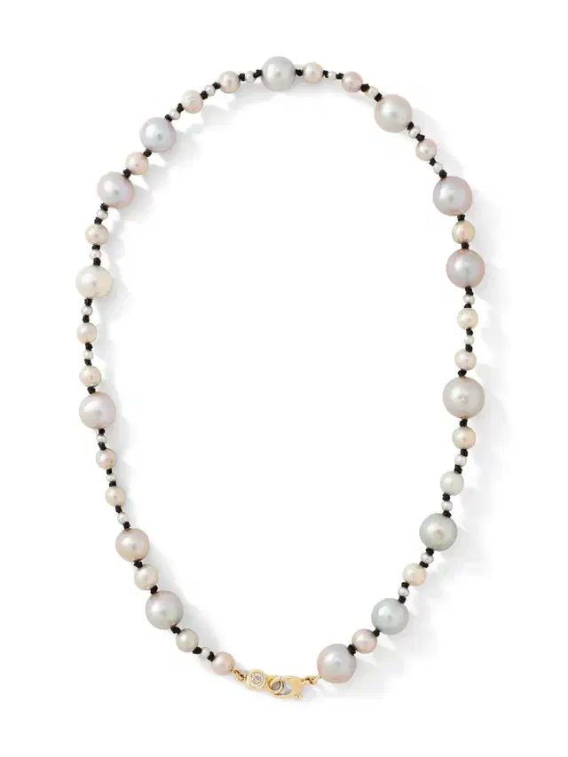 Heirloom Grey Necklace with Natural Pearls