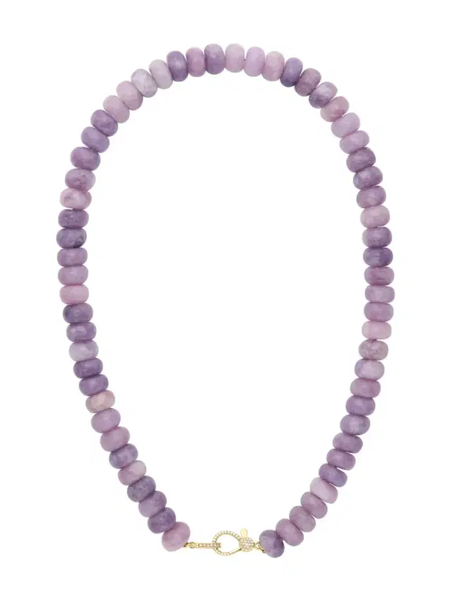 Purple Lepidolita Il Riccio Necklace