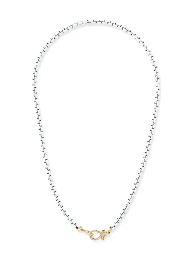 Beatriz Werebe White Graffiti Chain