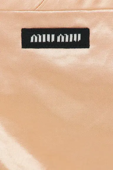 Miu Miu Off The Shoulder Mini Dress | Thumbnail 4 Miu Miu Off The Shoulder Mini Dress | Thumbnail 4